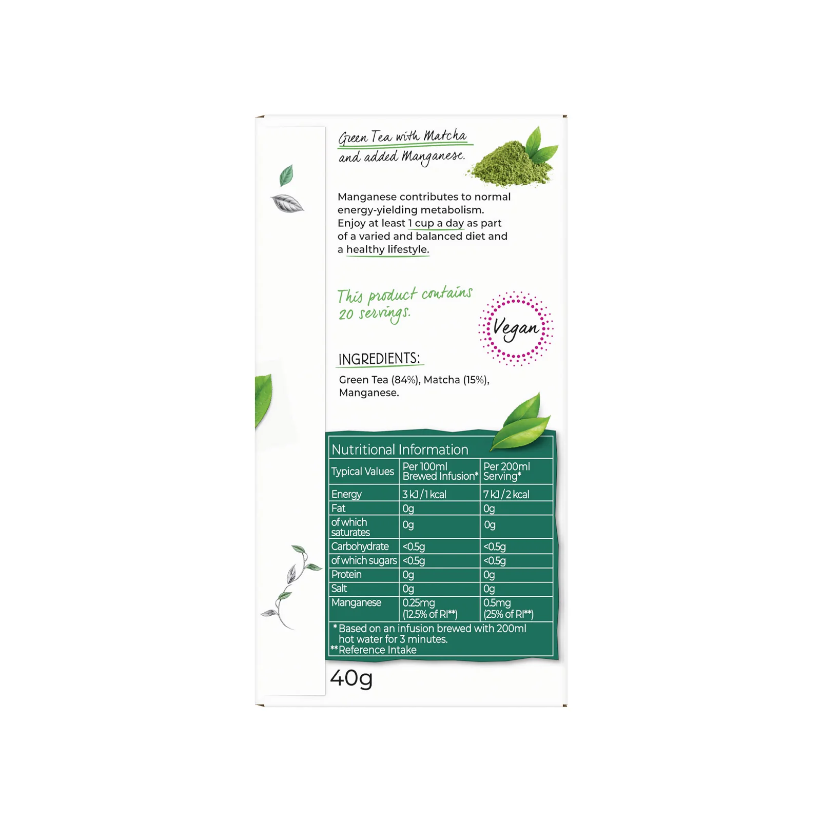 Superblends Super Green Matcha - 20 Envelopes - Image 7